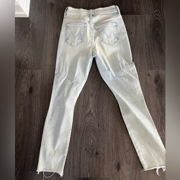 Mother denim stunner zip ankle step fray jeans size size 23 - Picture 3 of 5